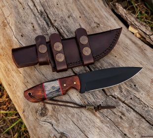 8" Custom Handmade 1095 High Carbon Steel Hunting Skinner Knife